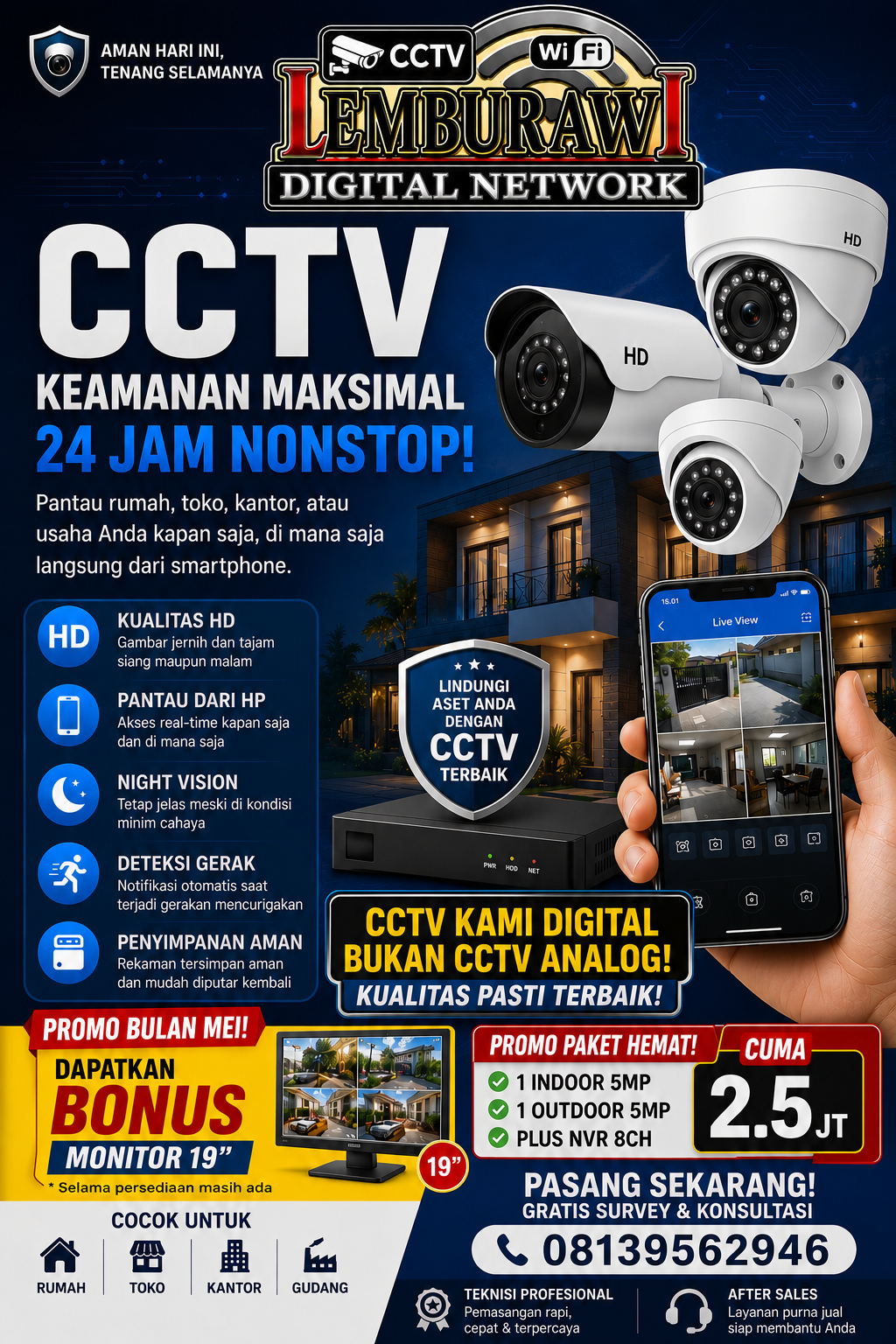 Layanan CCTV Lemburawi Digital Network Ciamis